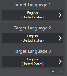 Add Target Language